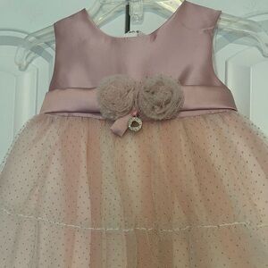 Mayoral Pink Satin and Tulle Dress